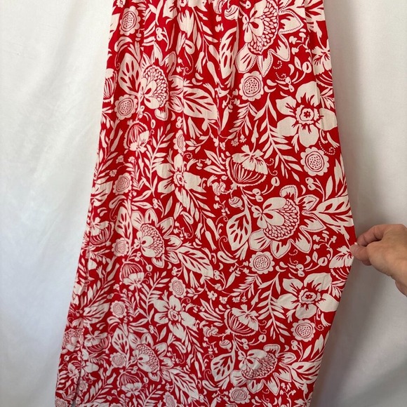 NWT Lily Rose Dress Women's XXL Red Cream Floral Summer Lightweight Flowy Maxi‎ - Picture 5 of 16